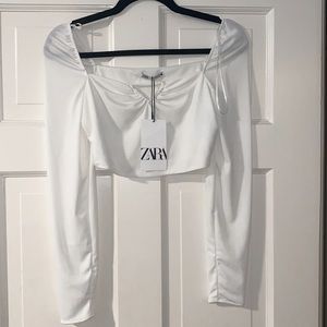 White Zara Crop Top (with tags!)